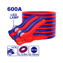 EMTOP CABLE PASA CORRIENTE 600A 3 METROS CON LAMPARA LED EBCEL0601